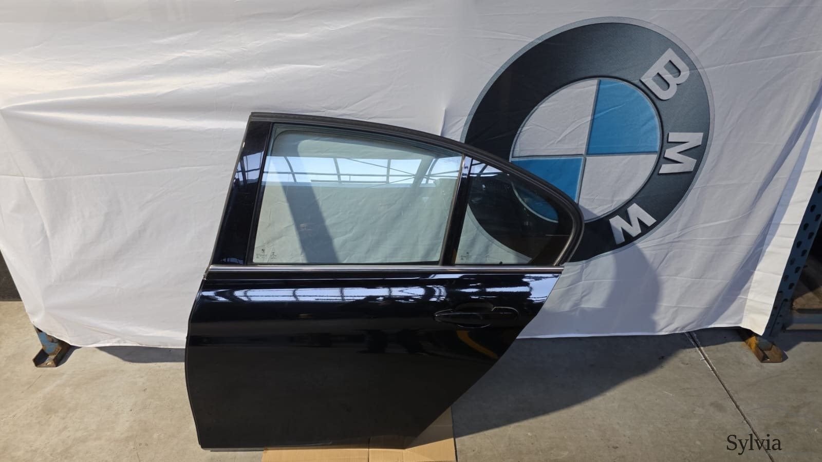 Deur portier links achter BMW 3 serie F30 F80 + LCI Schwarz, Auto-onderdelen, Gebruikt, -, Deur, -