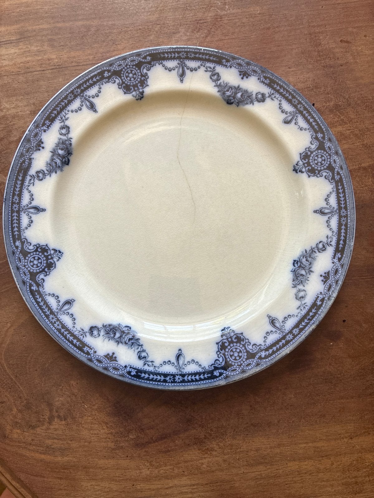 Antiek S. Hancock & Sons Belmont Opaque China bord, Ophalen of Verzenden