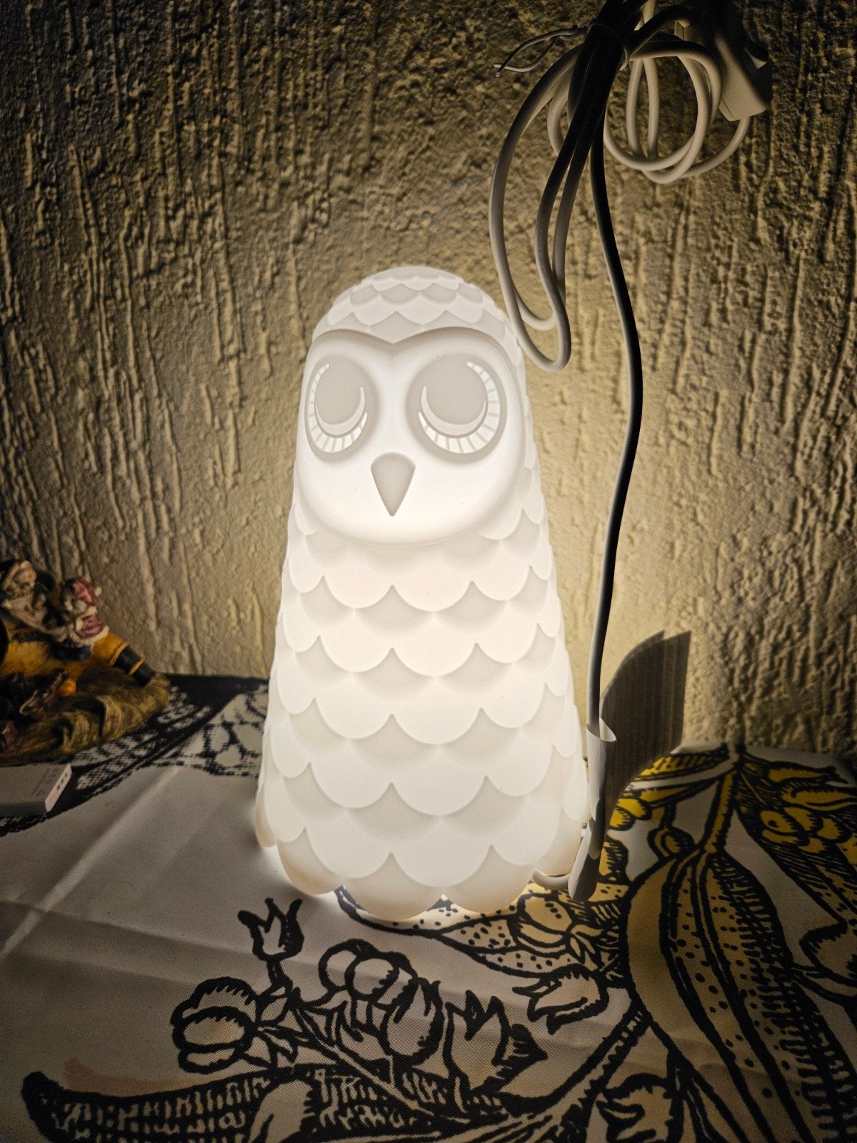 IKEA Uggla LED Nachtlampje Uil - Wit, Kinderen en Baby's, Ophalen, Zo goed als nieuw, Wit, IKEA