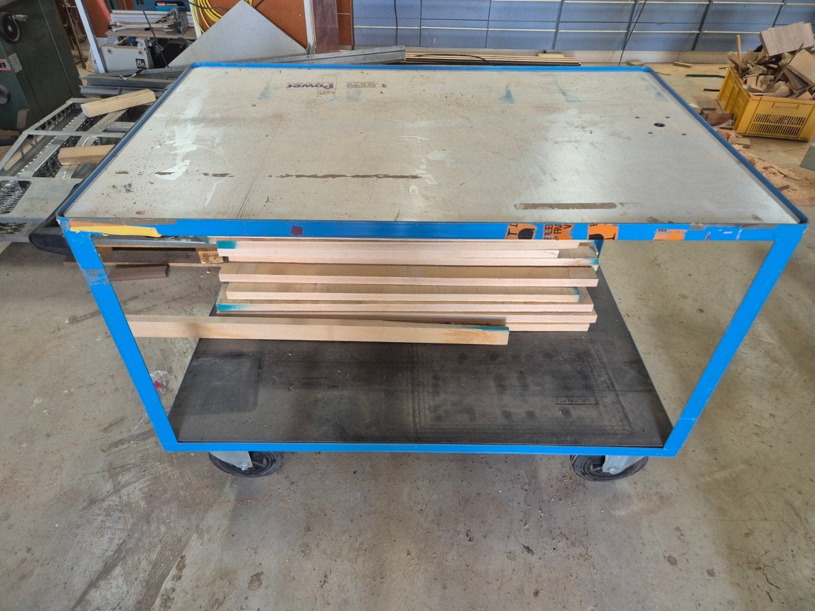 eurocraft magazijn kar werktafel werkbank, Ophalen, Gebruikt, 70 tot 120 cm