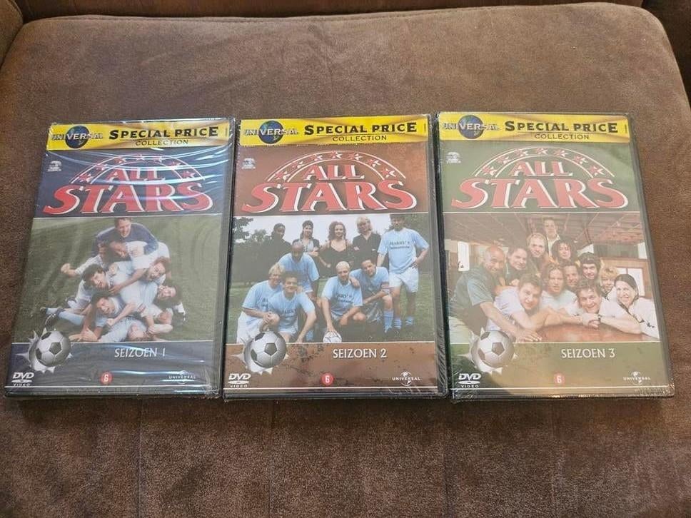 All Stars Seizoen 1, 2 en 3 DVD - Nieuw in verpakking, Boxset, Ophalen of Verzenden, Komedie, Vanaf 6 jaar
