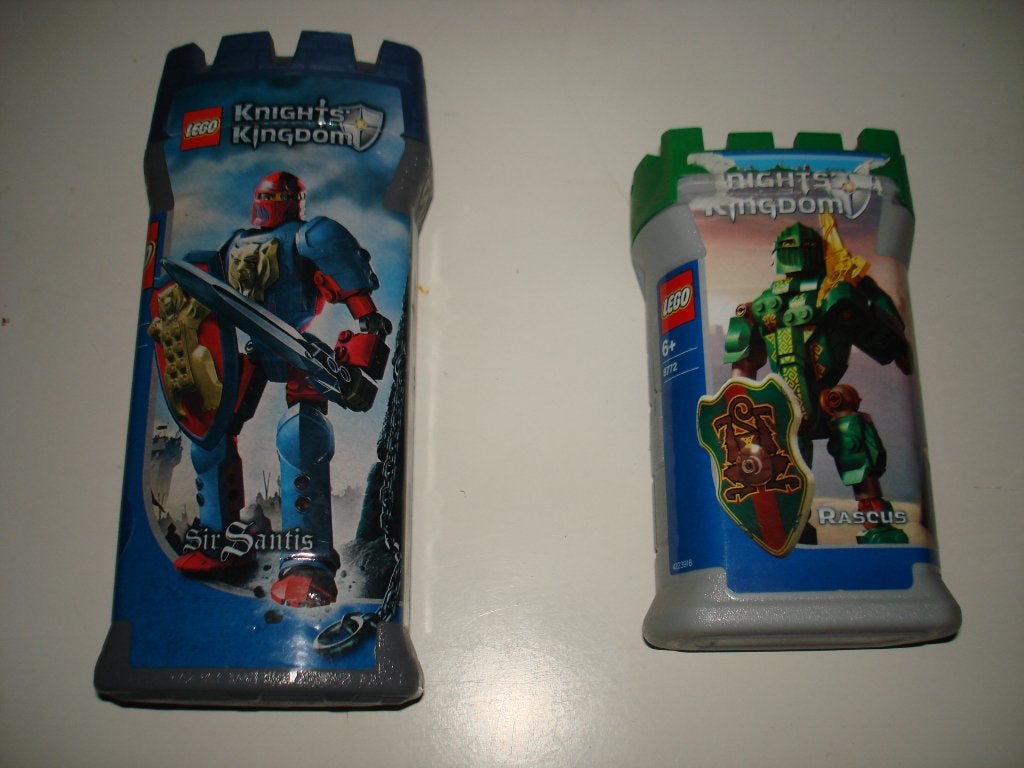 Lego Knights Kingdom Sir Santis en Rascu, Gebruikt, Overige thema's, Lego, Ophalen of Verzenden