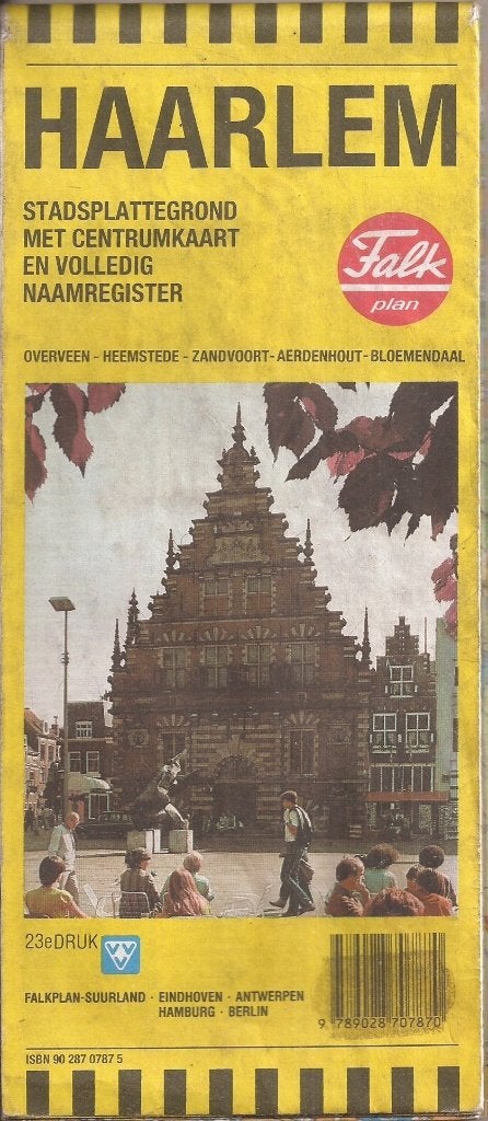 Haarlem Stadsplattegrond met centrumkaart en naamregister, Boeken, Atlassen en Landkaarten, Gelezen, Ophalen of Verzenden, Landkaart