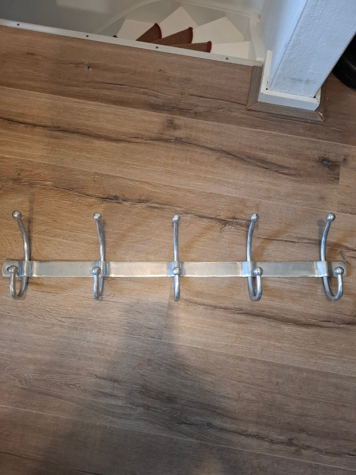 metalen kapstok 5 dubbele haken, Gebruikt, Minder dan 100 cm, Metaal, Ophalen