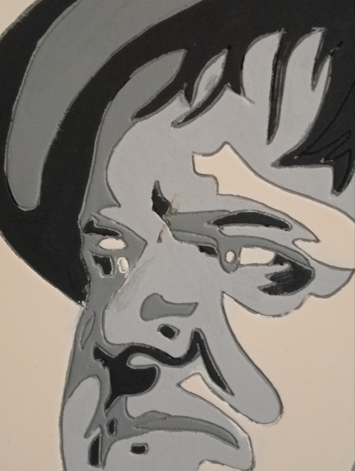 Stan Laurel en Oliver Hardy Assemblage gemengde techniek, ., Ophalen of Verzenden, ., Schilderij
