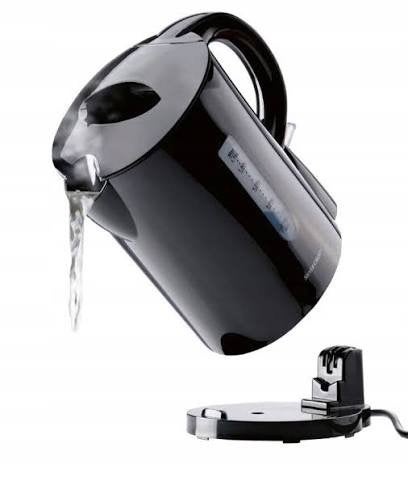 Silvercrest waterkoker - Zwart, 1.7L, 1 tot 2 liter, Ophalen of Verzenden, Gebruikt, Draadloos