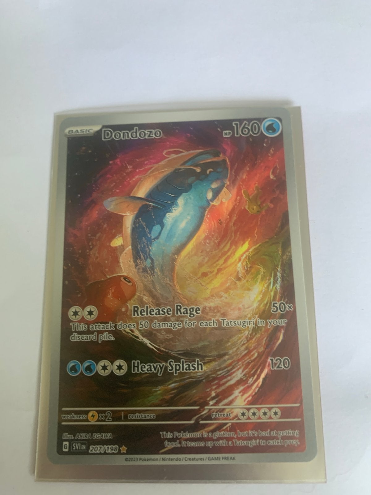 Dondozo Pokémon Kaart SV1S 207/198 - Zo goed als nieuw, Ophalen, Zo goed als nieuw, Losse kaart