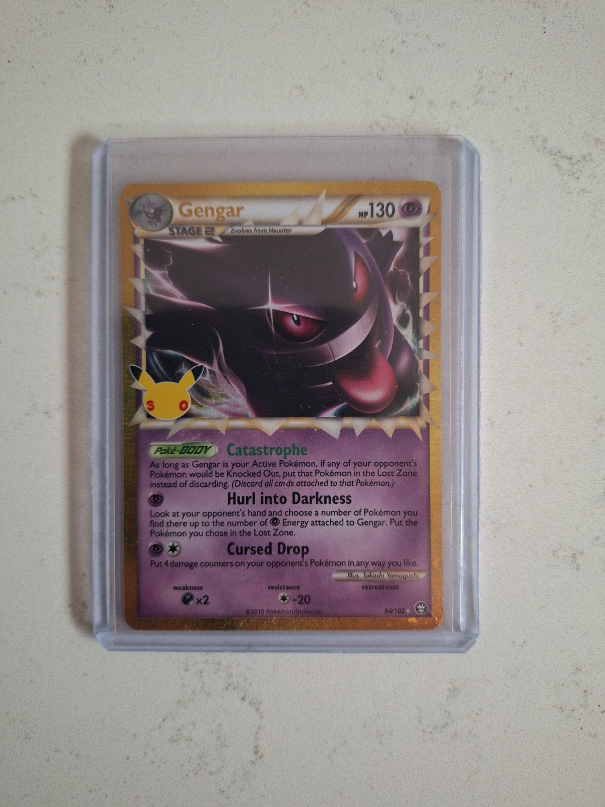 Pokémon Gengar Celebrations 30th 94/102, Ophalen of Verzenden, Zo goed als nieuw
