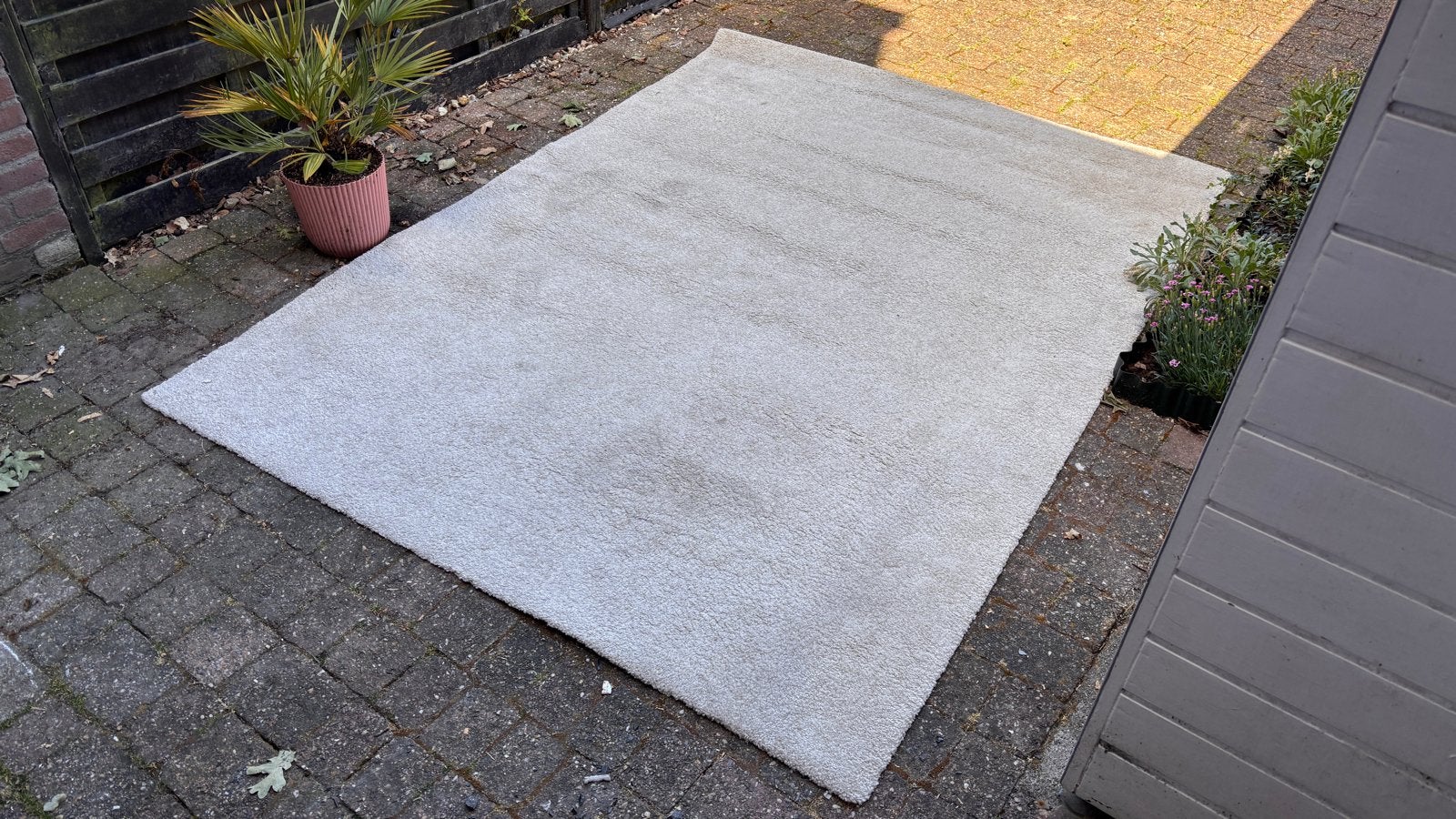 IKEA Stoense Vloerkleed - gebruikt, Ophalen, Gebruikt, Beige, 150 tot 200 cm
