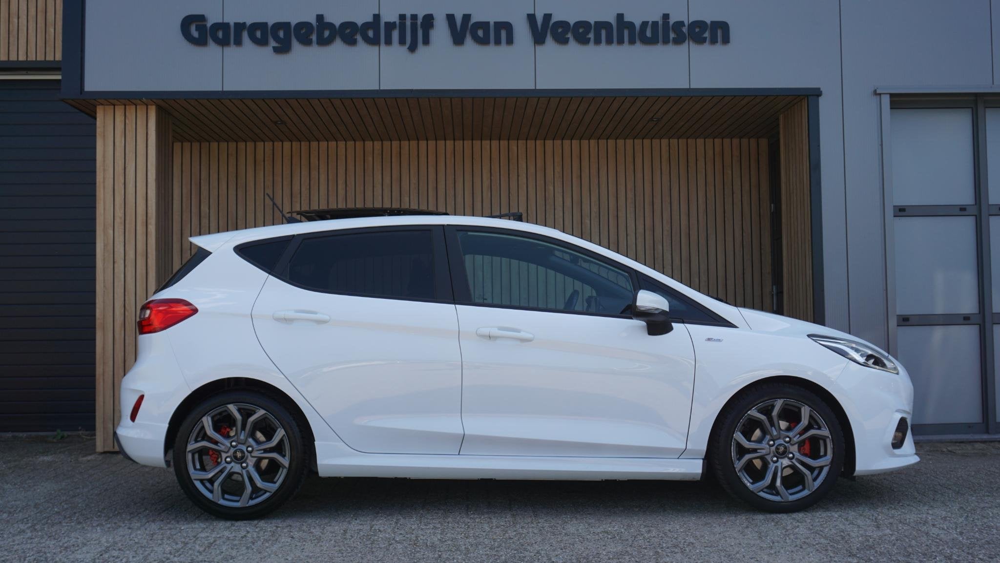 Ford Fiesta 1.0 101pk EcoBoost ST-Line Automaat 5Drs Pano.Da, Gebruikt, Euro 6, 1144 kg, Wit