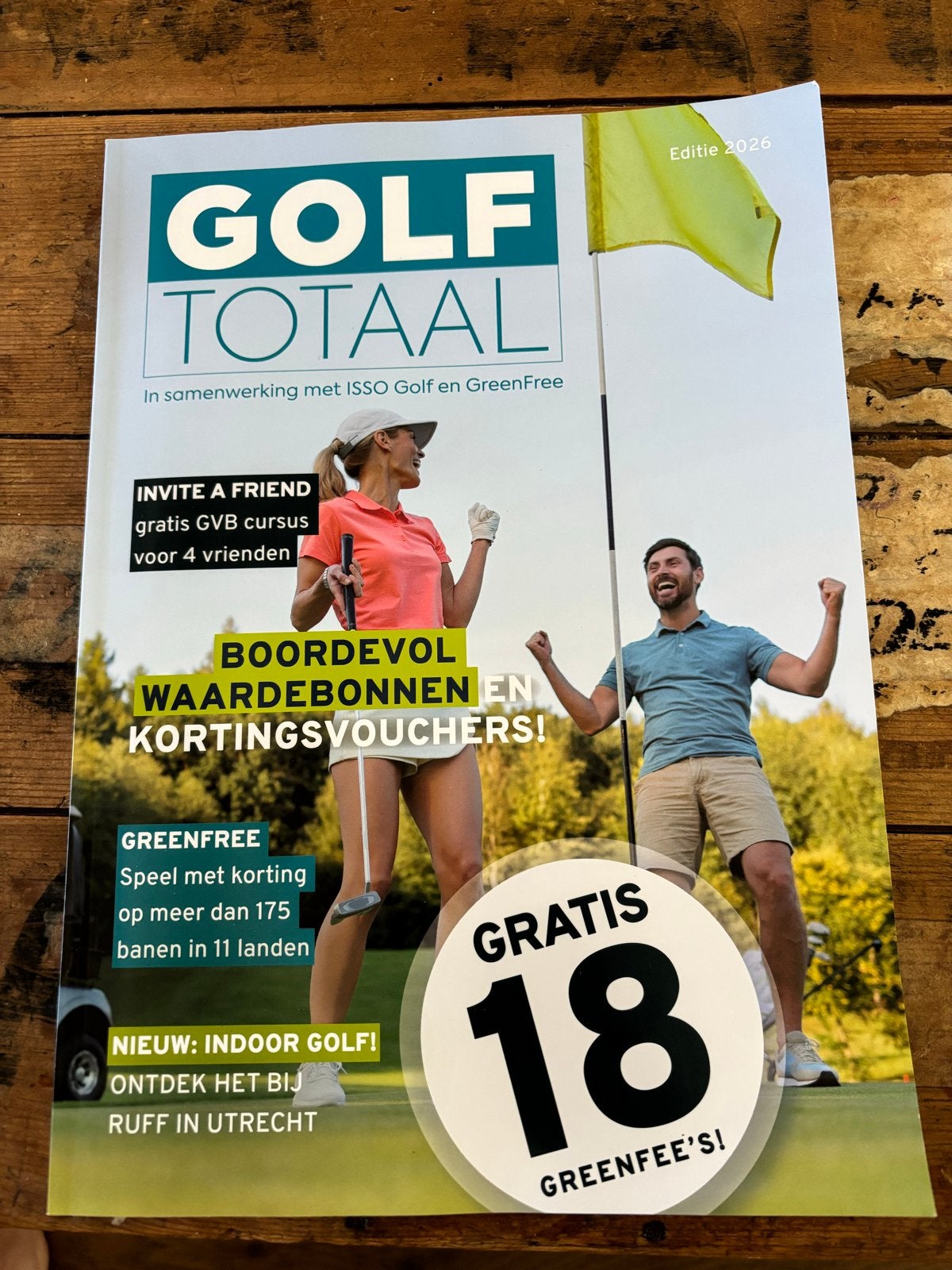 Golf Totaal magazine 2026 - vol kortingsbonnen, Drie personen of meer, Kortingsbon