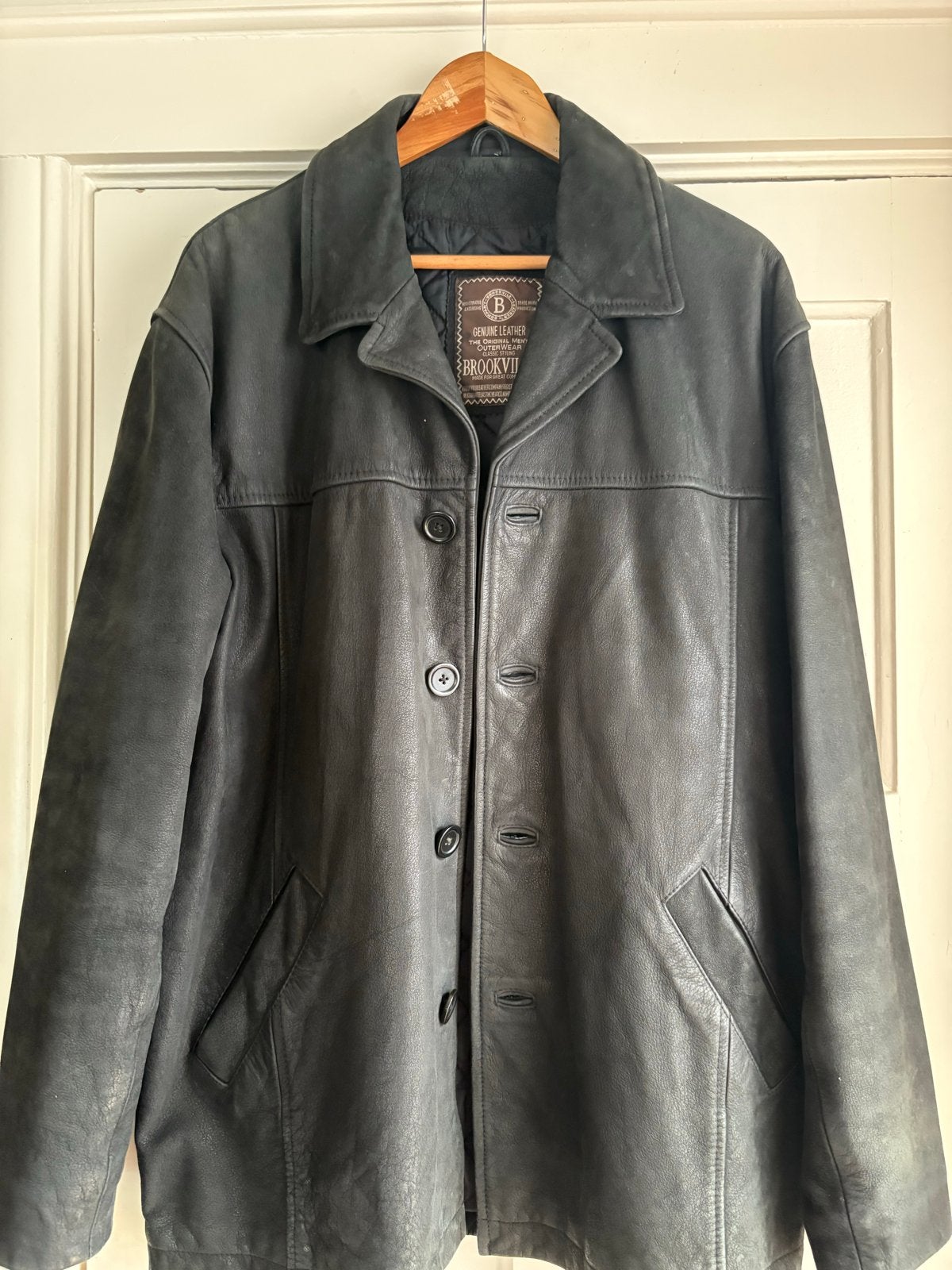 Brookville Nappa Leren Jas | Zwart | Maat XXL, Ophalen of Verzenden, Nieuw, Overige maten, Zwart