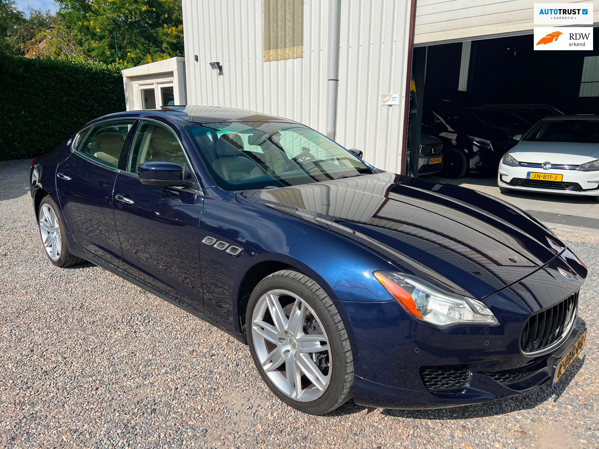 Maserati Quattroporte 3.0 S Q4 411PK LEER.CAM.NAVI.DAKJE.XEN, Auto's, Automaat, Euro 5, Gebruikt, Beige