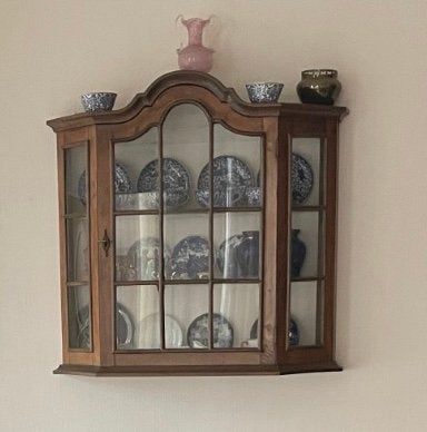 Frans wandkasje met deurje, Huis en Inrichting, Kasten | Vitrinekasten, Ophalen, Zo goed als nieuw, 25 tot 50 cm, Minder dan 100 cm