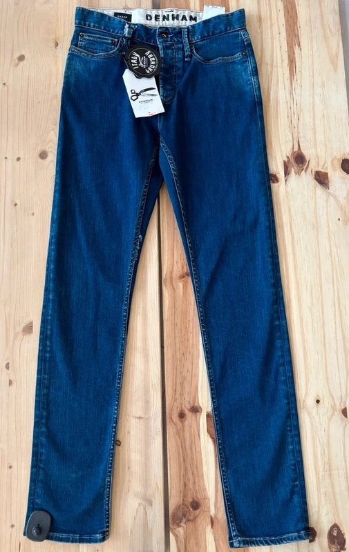 Denham Razor Slim Fit Jeans Blauw W27 L32 – Nieuw met labels, Blauw, Nieuw, W32 (confectie 46) of kleiner, Ophalen of Verzenden