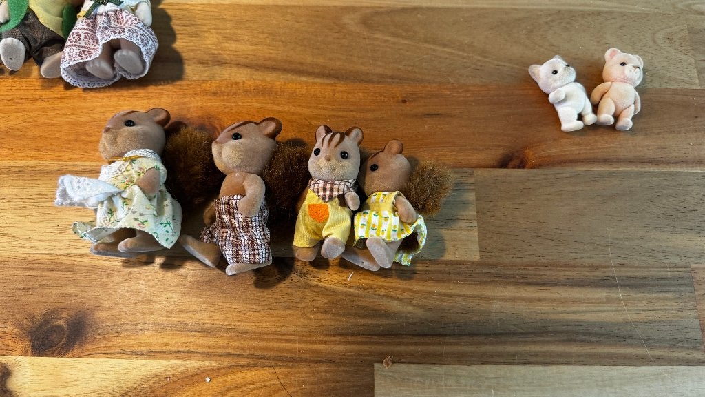 Sylvanian Families: Walnut Squirrel Family, Ophalen of Verzenden, Zo goed als nieuw