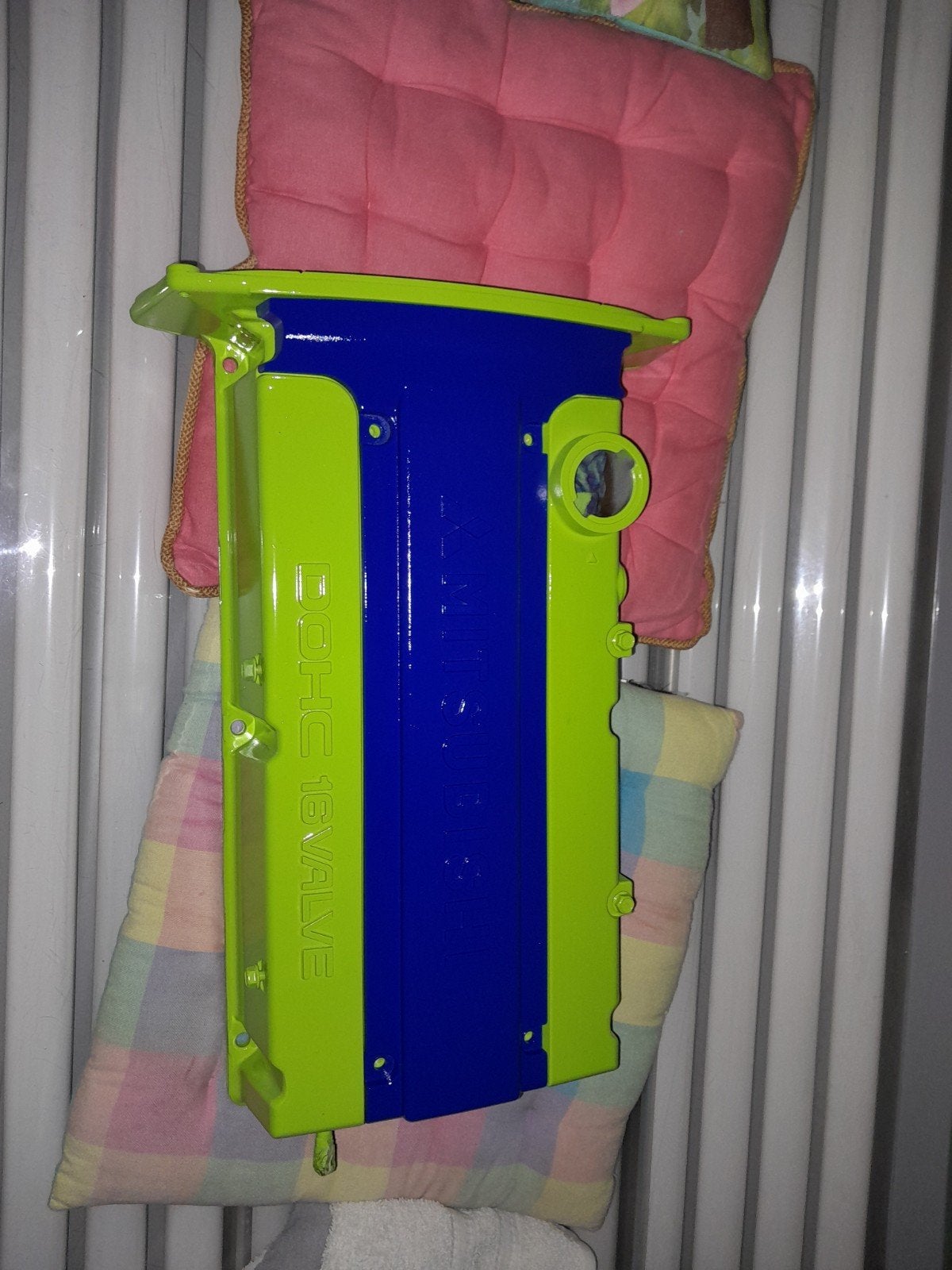 4G63 Kleppendeksel Costum - Uniek Groen/Blauw Design, Auto-onderdelen, Ophalen of Verzenden, Gebruikt, Mitsubishi