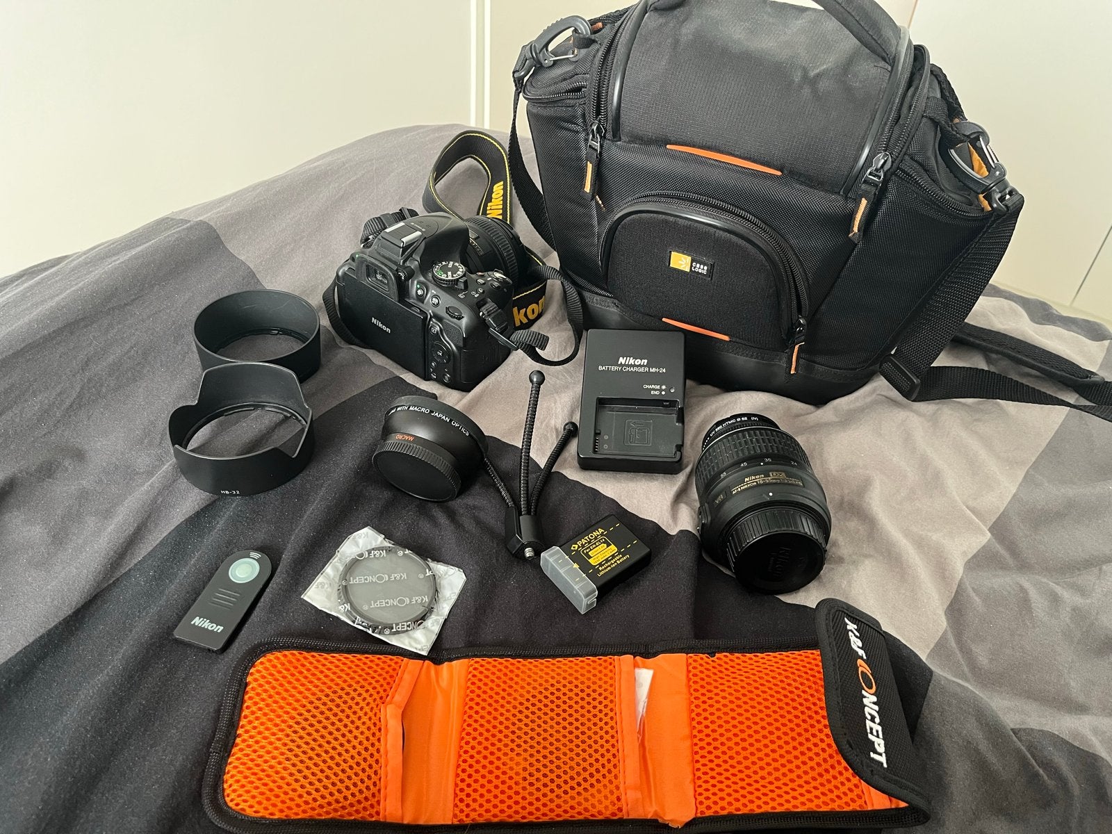 Nikon D5200 spiegelreflexcamera met accessoires, Ingebouwde flitser, Spiegelreflex, Ophalen of Verzenden, Zo goed als nieuw