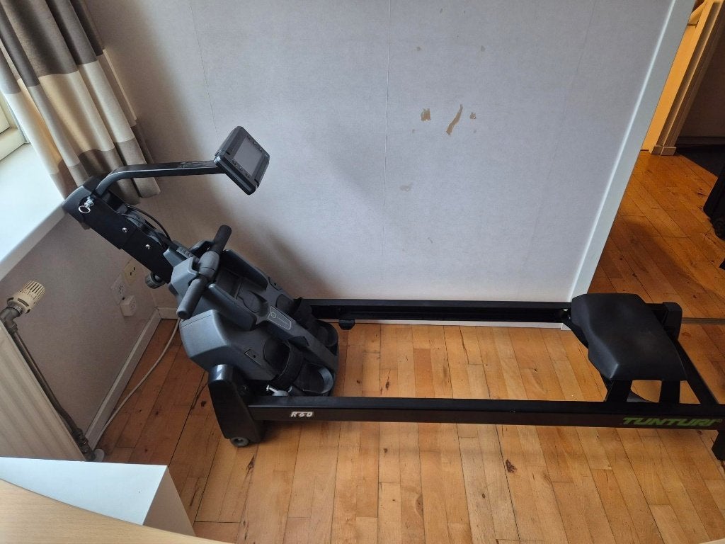 Tunturi Roeitrainer R60 Performance, Kinomaps, ZGAN, Ophalen, Benen, Zo goed als nieuw, Metaal