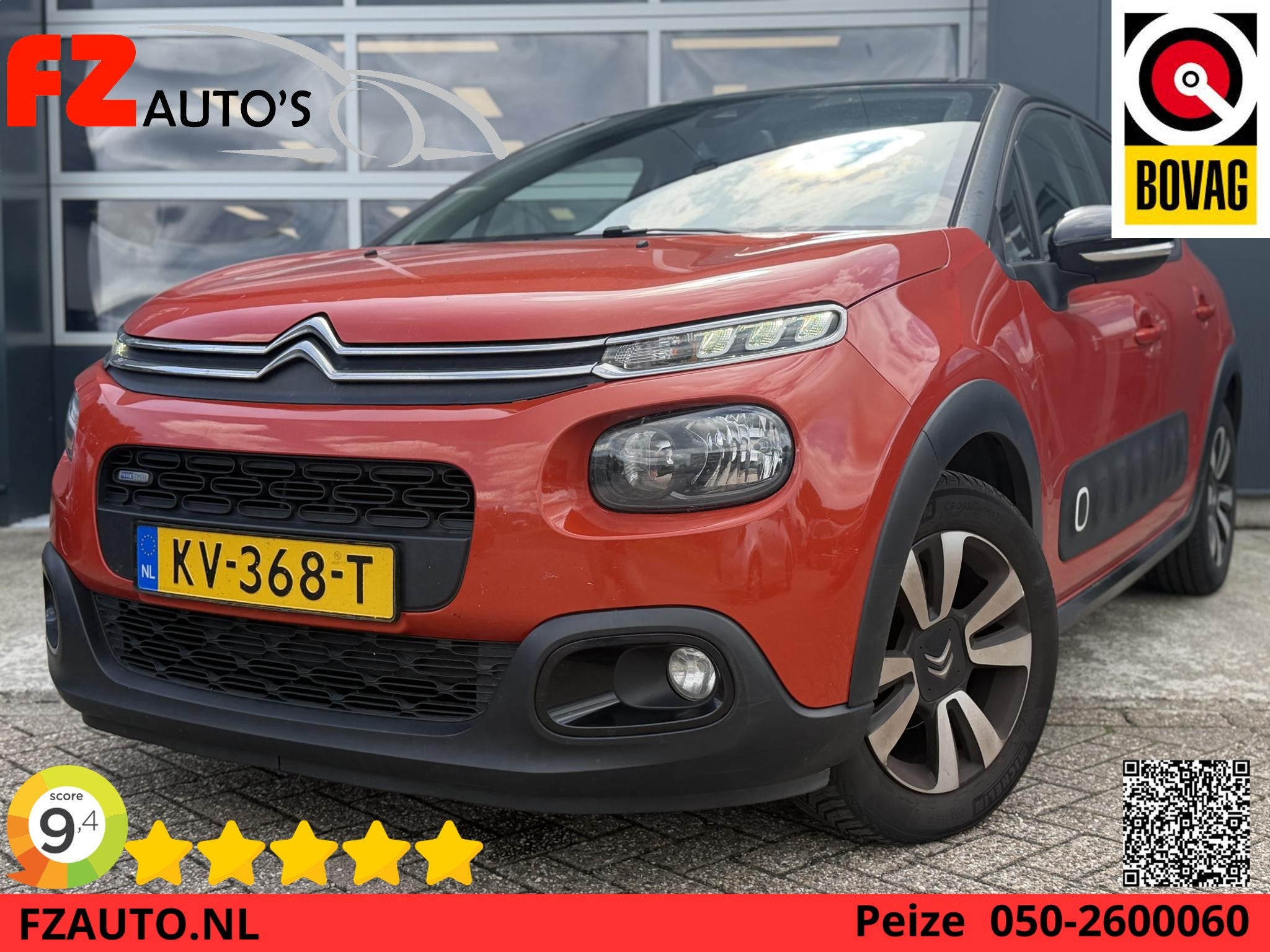 Citroen C3 1.2 PureTech Shine - Navigatie - Achteruitrijcame, Euro 6, 82 pk, 450 kg, Origineel Nederlands