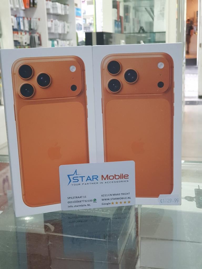 IPHONE 17 PRO MAX 512GB NEW 2JAAR GARANTIE, Telecommunicatie, Ophalen of Verzenden, Nieuw, 512 GB