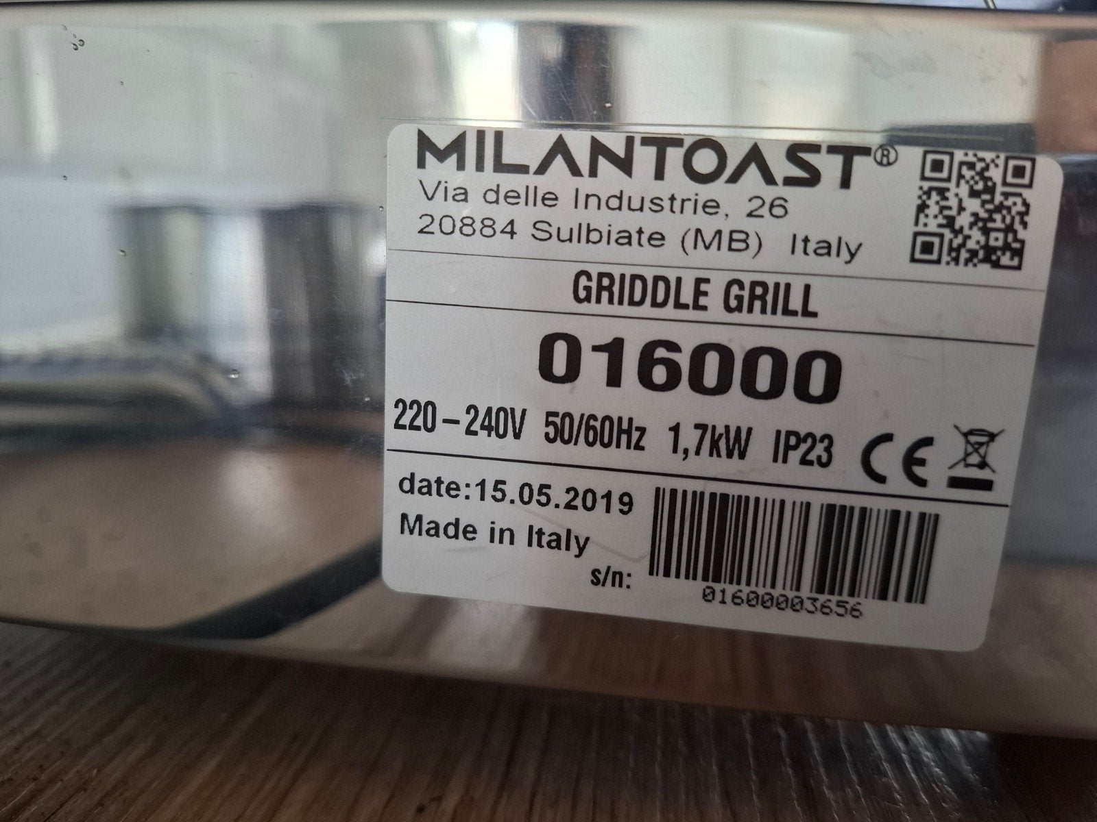 Milantoast Professionele Contactgrill, Ophalen, Gebruikt, Meer dan 8 standen
