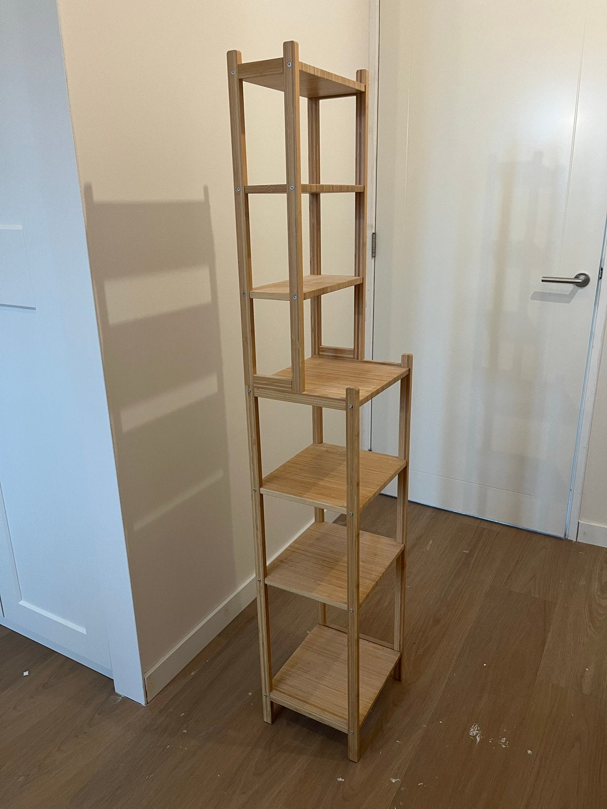 IKEA RÅGRUND Badkamerrek / Boekenkast Bamboe, Ophalen of Verzenden, Gebruikt