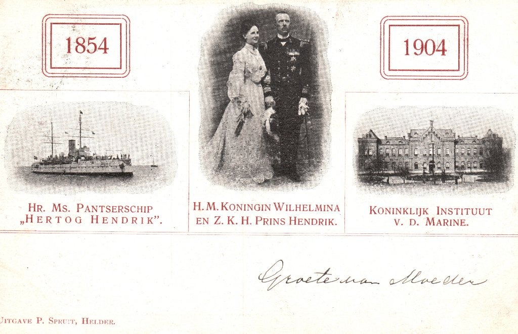 Koninklijk Instituut Marine, Den Helder (1904) 128710, Verzenden, Voor 1920, Gelopen, Noord-Holland