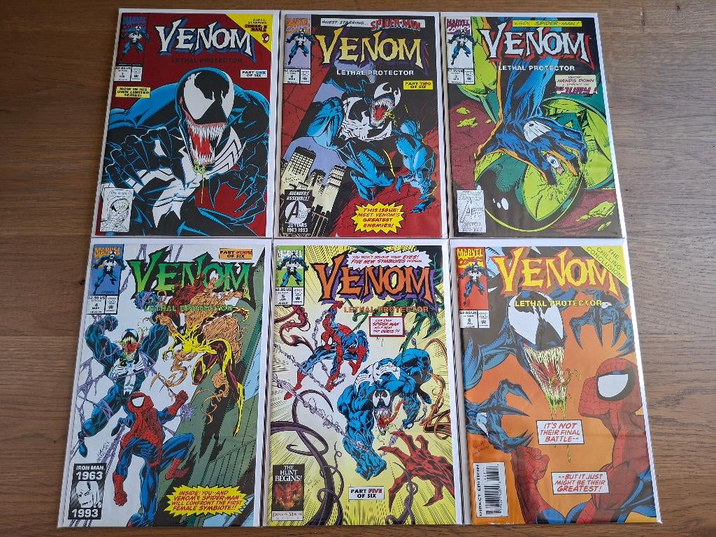 Venom Lethal Protector (1993 Marvel) # 1-6 (complete serie), Boeken, Strips | Comics, Complete serie of reeks, Ophalen of Verzenden
