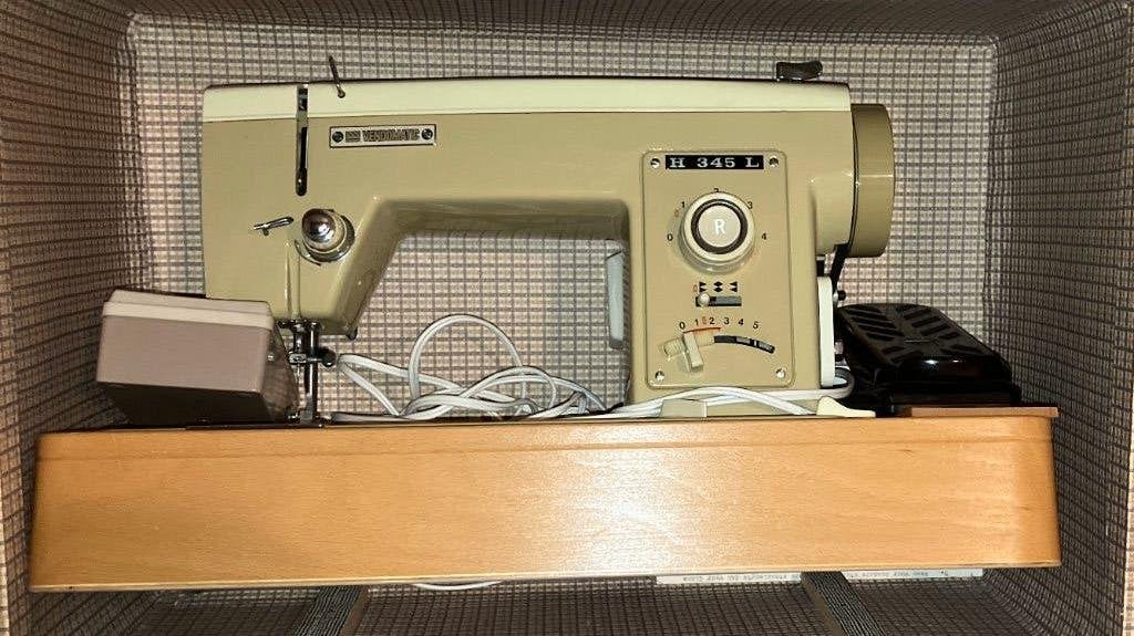 Vintage Vendomatic H 345 L naaimachine in koffer, Ophalen, Gebruikt, Naaimachine, Overige merken