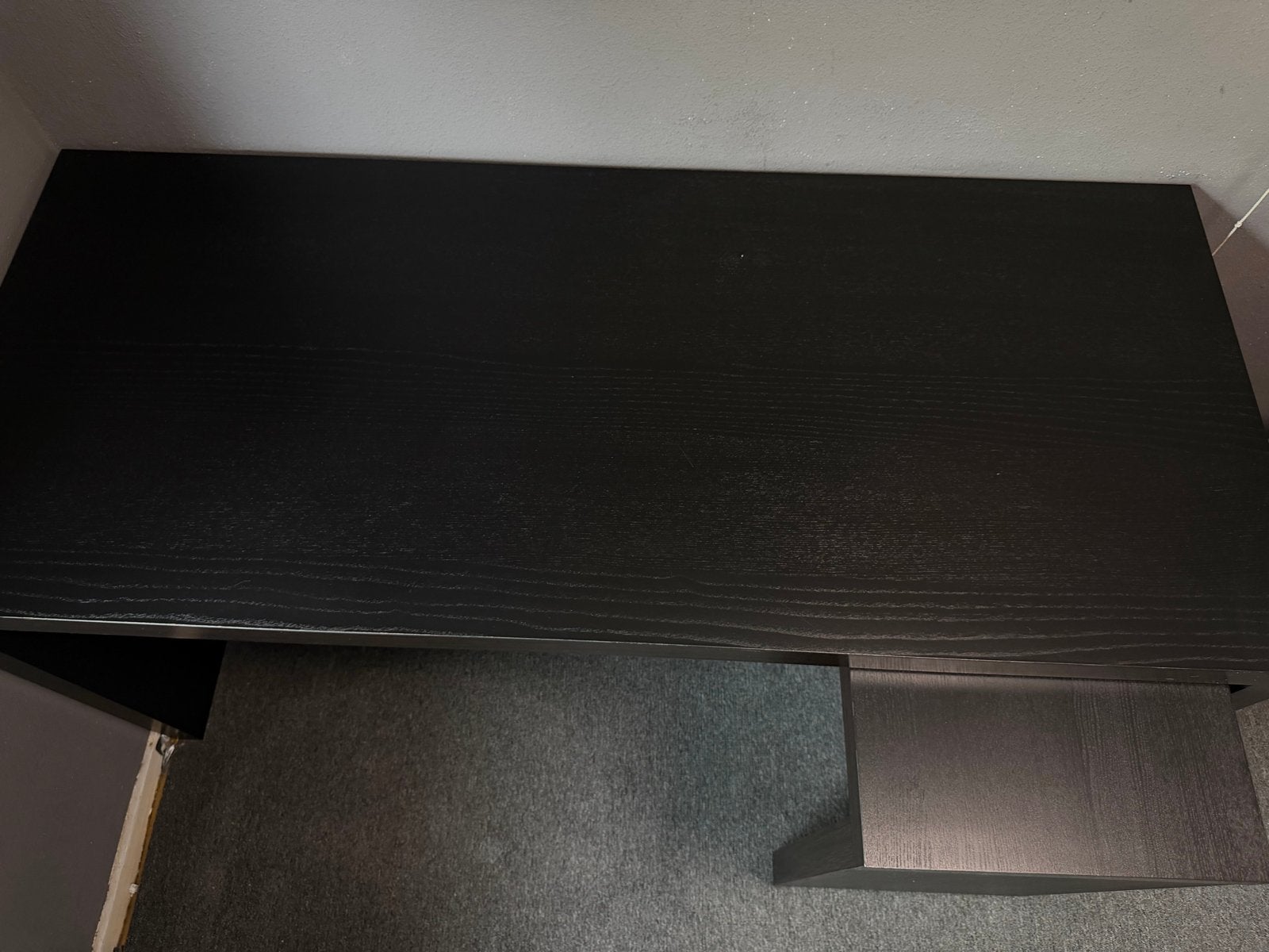 IKEA MALM Bureau met uitschuifbaar blad, zwartbruin, Ophalen, Gebruikt, Spaanplaat of MDF, IKEA