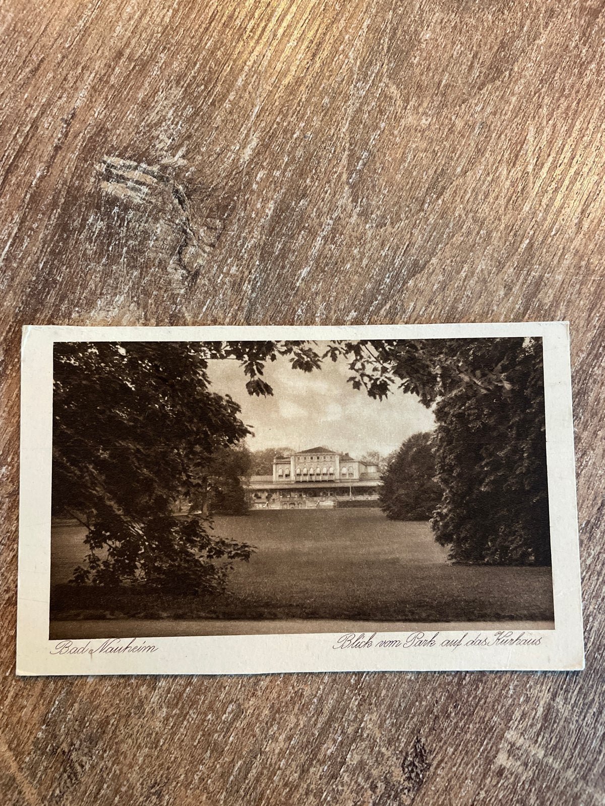 Oude Ansichtkaart Bad Nauheim - Blick vom Park auf das Kurha, Verzamelen, Ophalen of Verzenden, Ongelopen, Duitsland