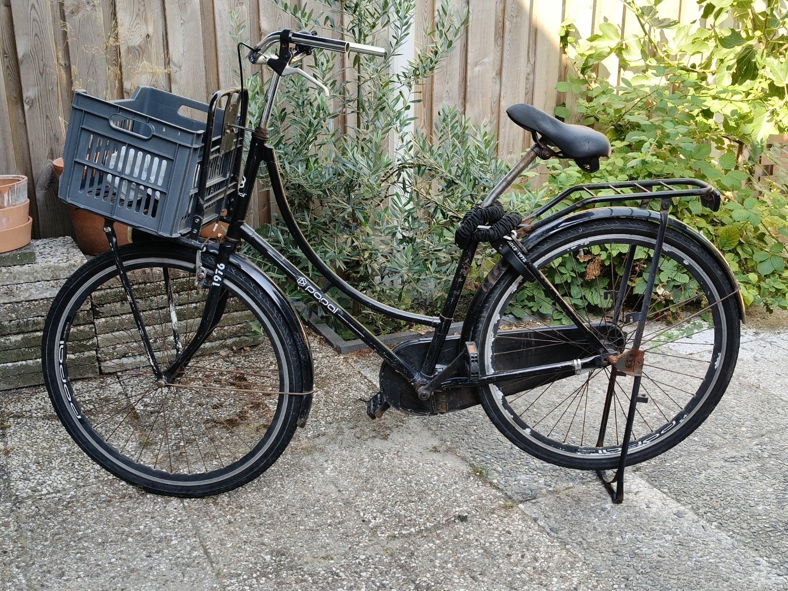 dames fiets, Ophalen, Gebruikt