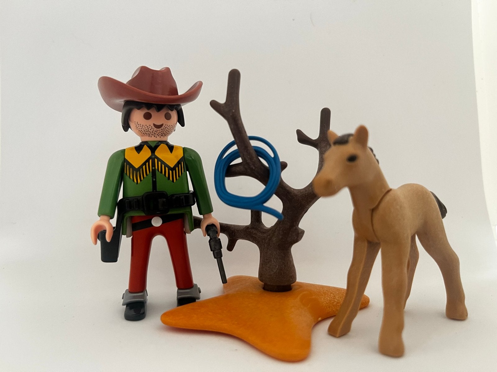 Playmobil Cowboy met veulen, Ophalen of Verzenden, Gebruikt