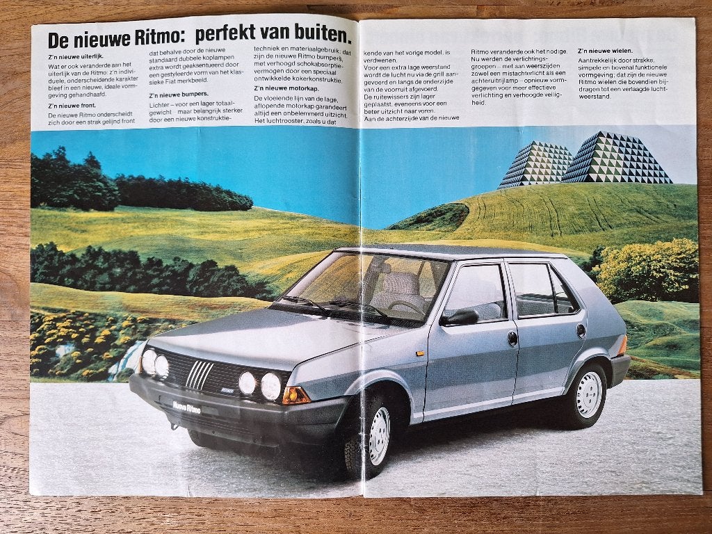 Fiat Ritmo brochure uit 1978, Boeken, Ophalen of Verzenden, Gelezen, Overige merken
