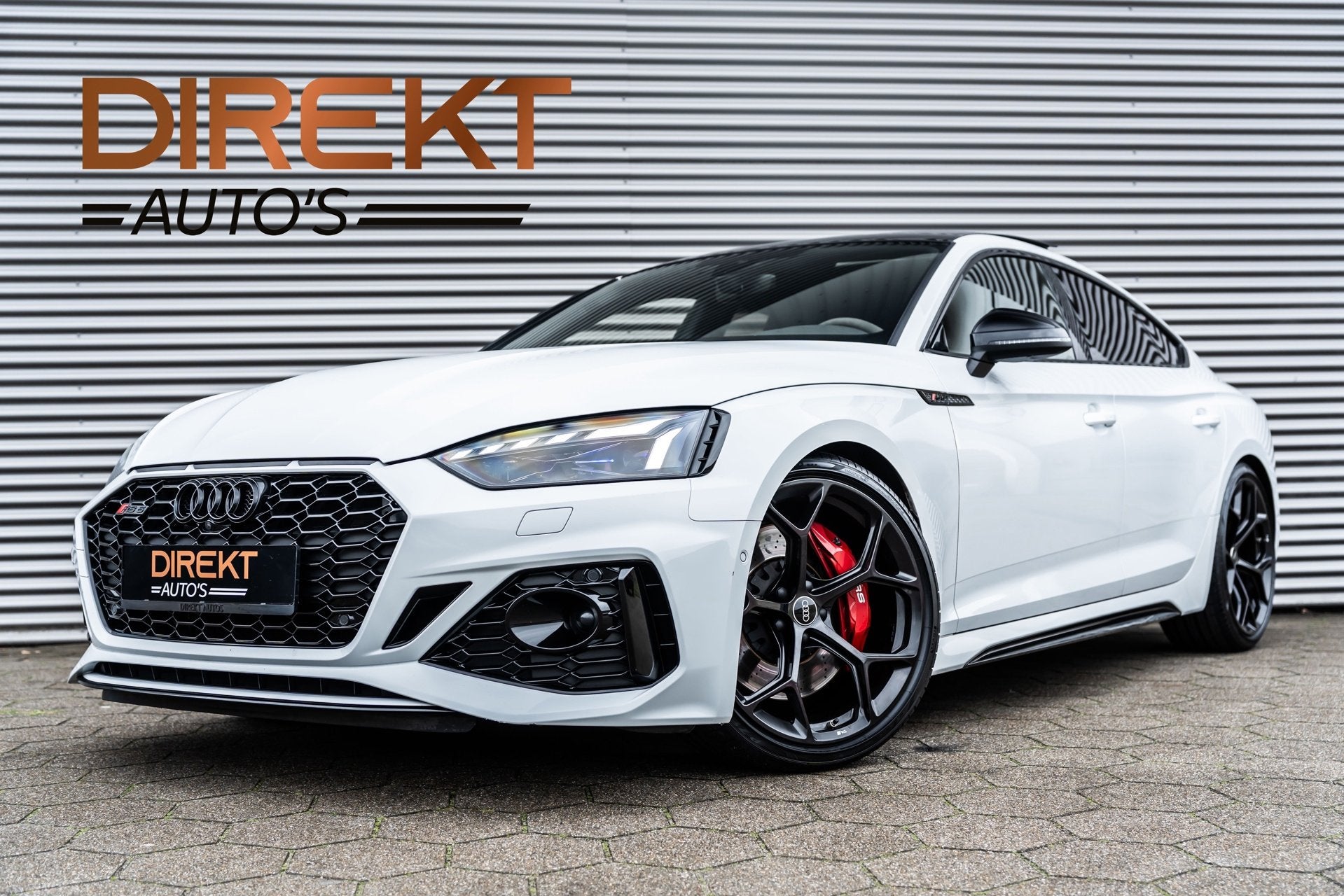 Audi RS5 SPORTBACK 2.9 TFSI Quattro Competition Kuipstoelen, Auto's, Audi, Automaat, Gebruikt, Zwart, Wit