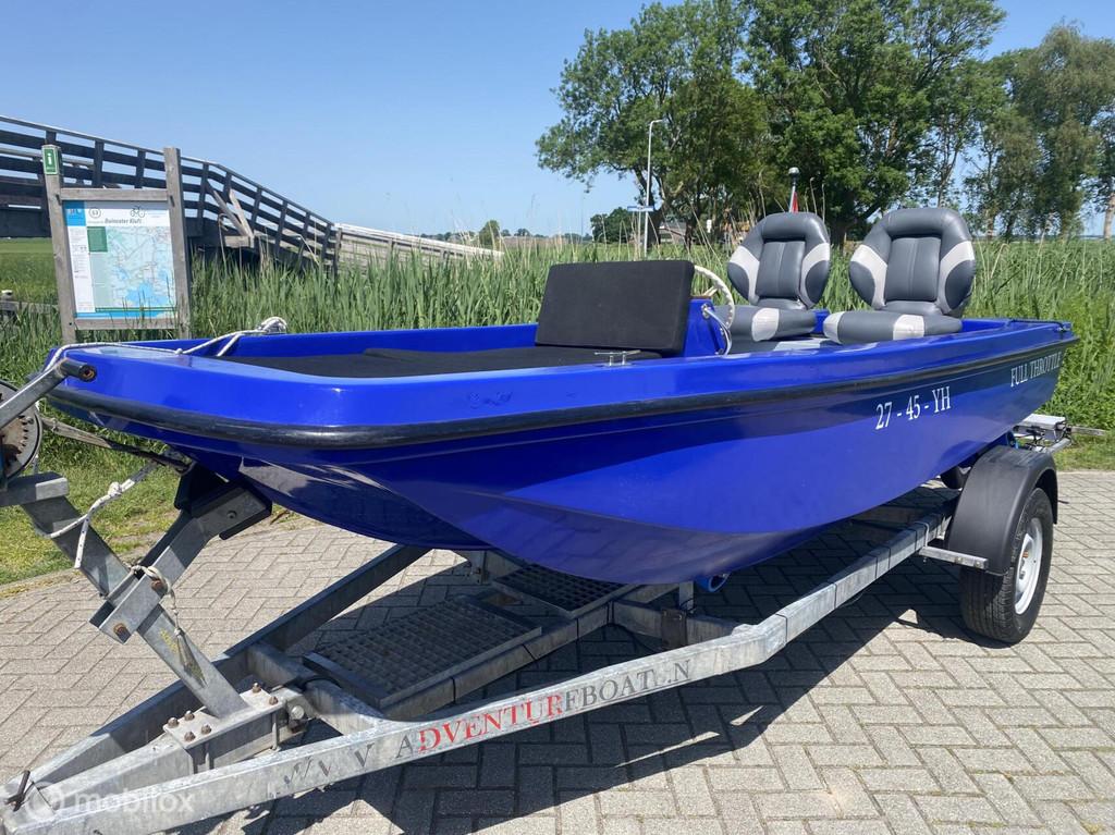 Fiberplast 410 / Consoleboot / Yamaha 40 PK 4-takt / Trailer, Gebruikt, Overige brandstoffen, 30 tot 50 pk