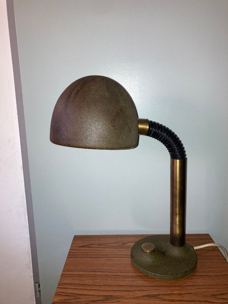 Vintage Hillebrand tafellamp, Bureaulamp, Gebruikt, Overige merken, Vintage