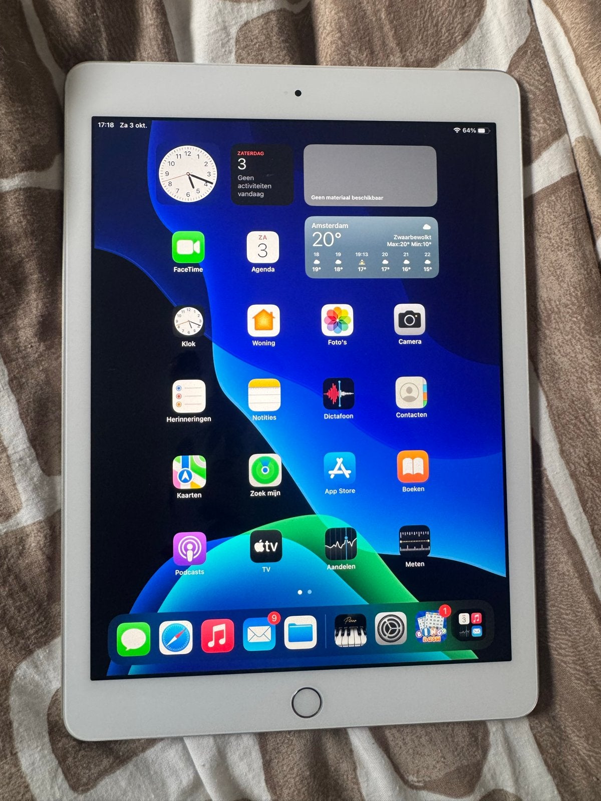 Apple iPad (5de generatie) 32GB Wi-Fi -, Computers en Software, Gebruikt, 32 GB, Apple iPad, Wit