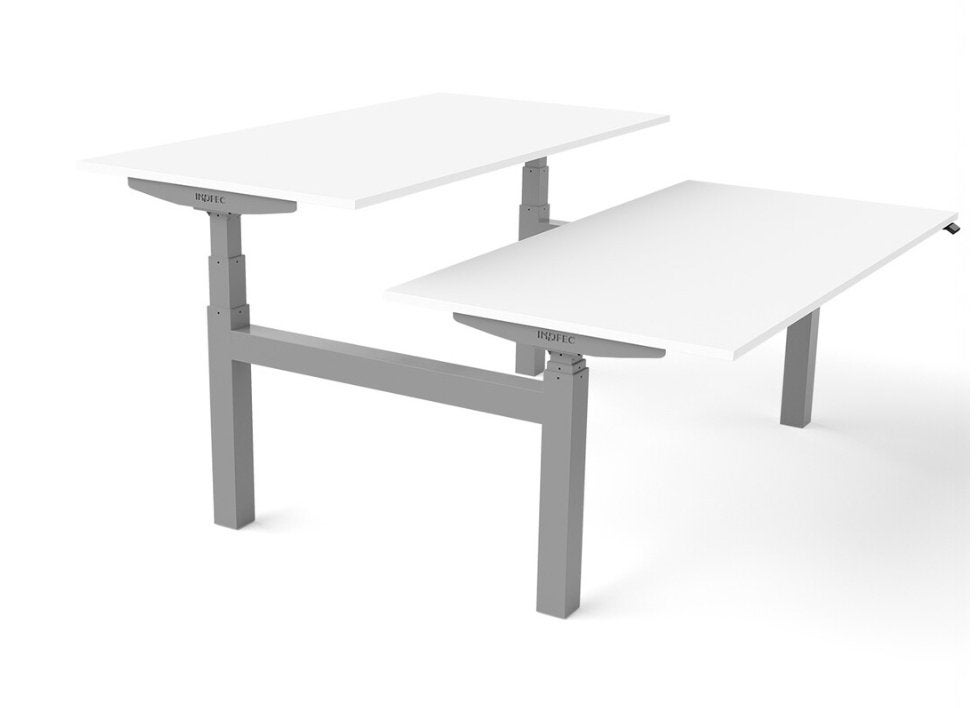 Elektrisch zit sta duo bureau Flex, Ophalen, Zit-sta bureau, Elektrisch, Metaal