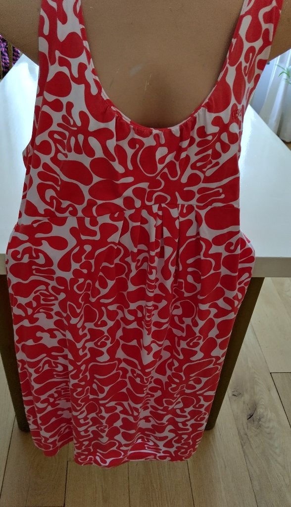 Vrolijk oranje-wit zomerjurkje van Riverwoods. Maat XXL, Kleding | Dames, Maat 42/44 (L), Oranje, Ophalen of Verzenden, Zo goed als nieuw