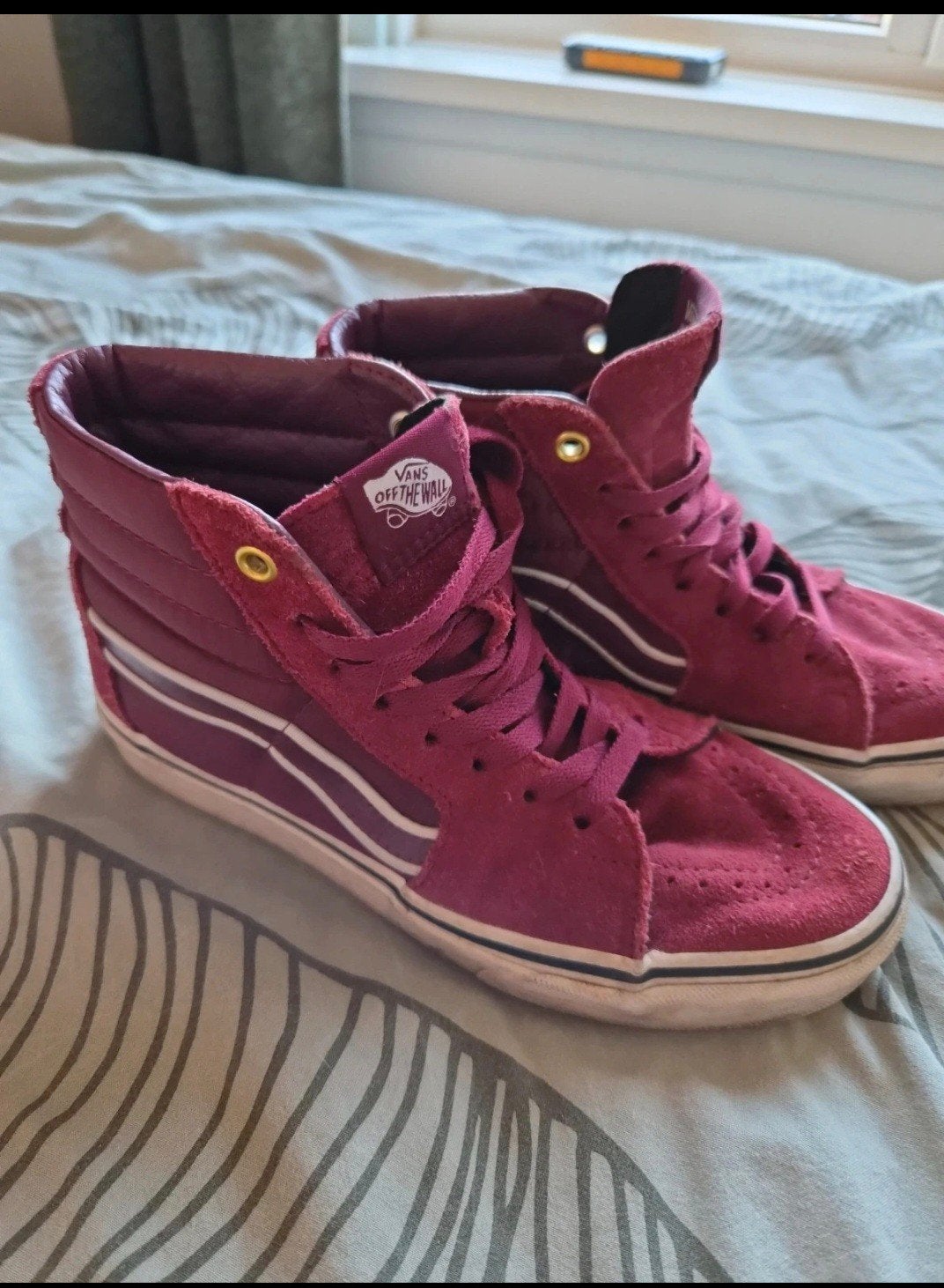 Vans Sk8-Hi sneakers - Maat 36.5 - Bordeauxrood, Ophalen of Verzenden, Sneakers of Gympen, Gedragen, Vans
