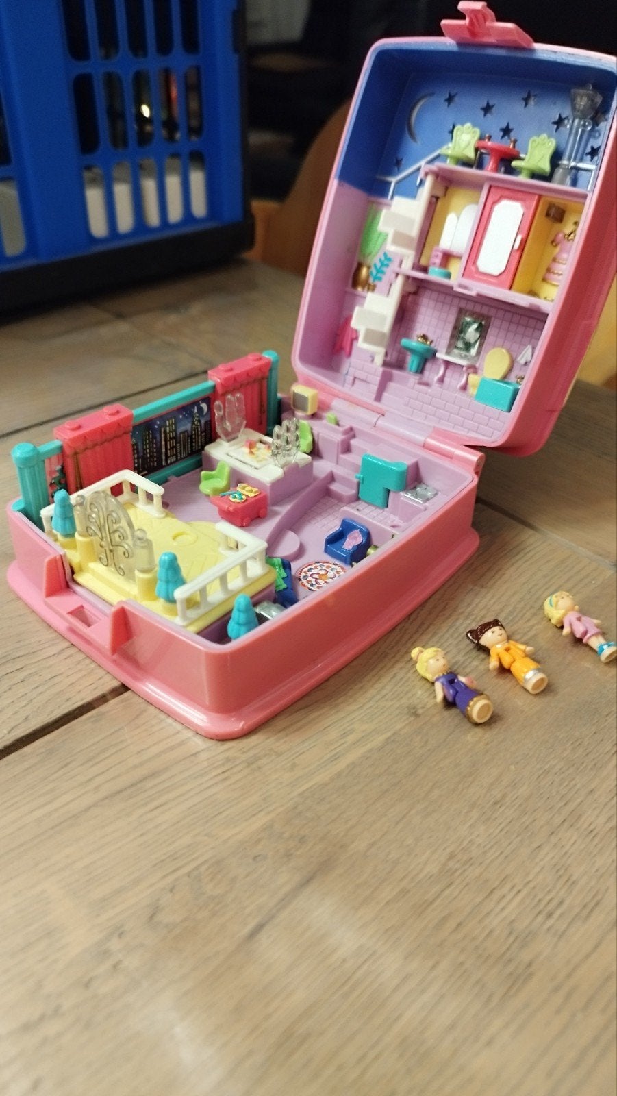 Vintage Polly Pocket Speelhuisje met Poppetjes, Ophalen of Verzenden, Gebruikt, Overige typen