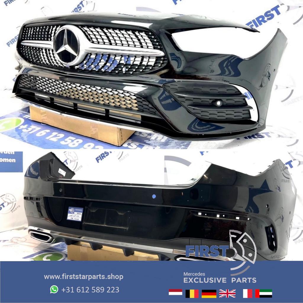 W118 C118 AMG PAKKET Voorbumper + Achterbumper SET Mercedes, Gebruikt, -, Ophalen of Verzenden, Bumper