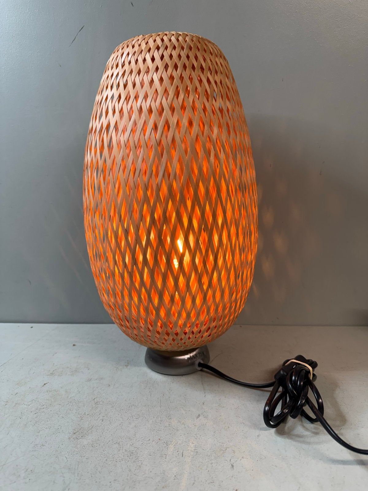 IKEA Böja Tafellamp - Bamboe en Metaal, Gebruikt, ?, ?, E27 (groot)