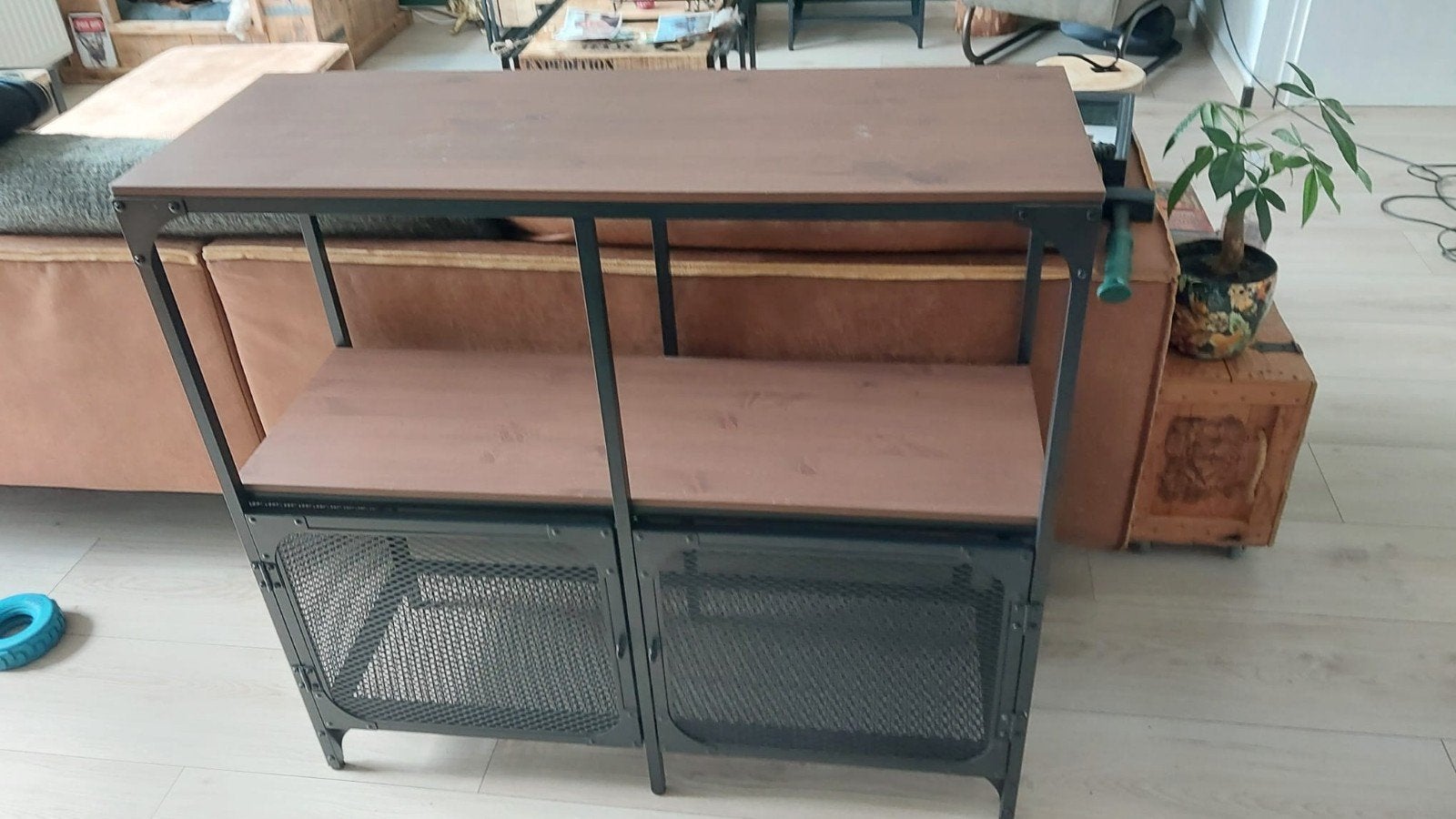 FJÄLLBO stellingkast 
Stellingkast, Ophalen, Grenenhout, 50 tot 100 cm, Zo goed als nieuw