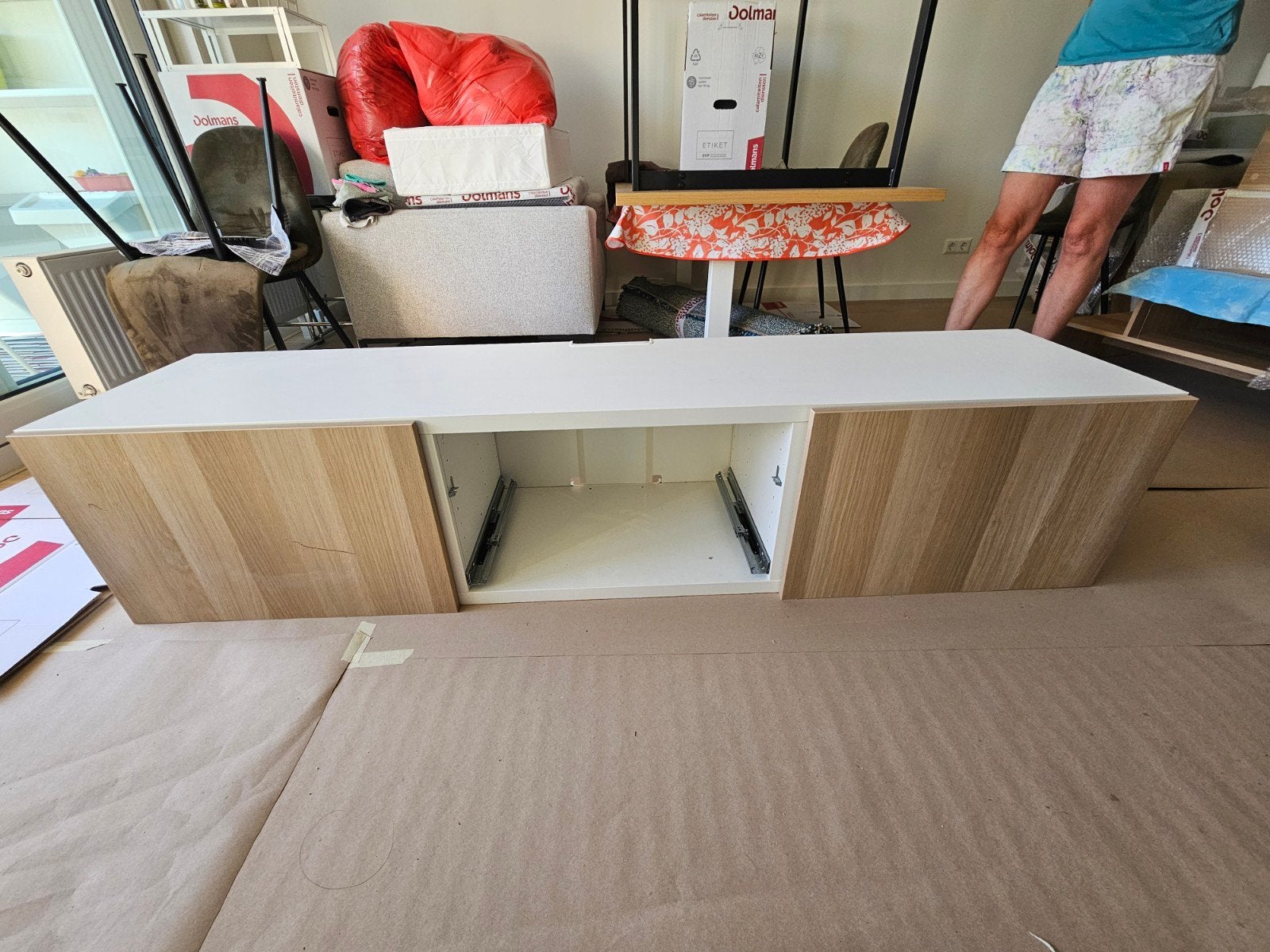 TV meubel Besta Ikea, Ophalen, Gebruikt, 25 tot 50 cm, Minder dan 100 cm