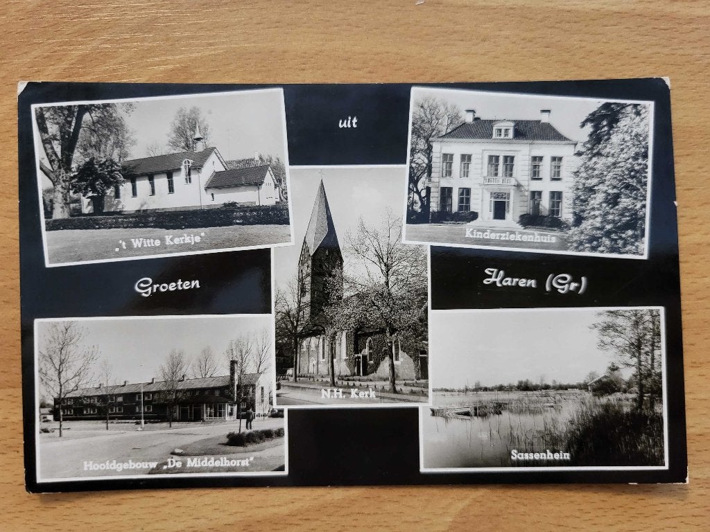 ansicht HAREN (GR) meerluik, Ophalen of Verzenden, Voor 1920, Groningen