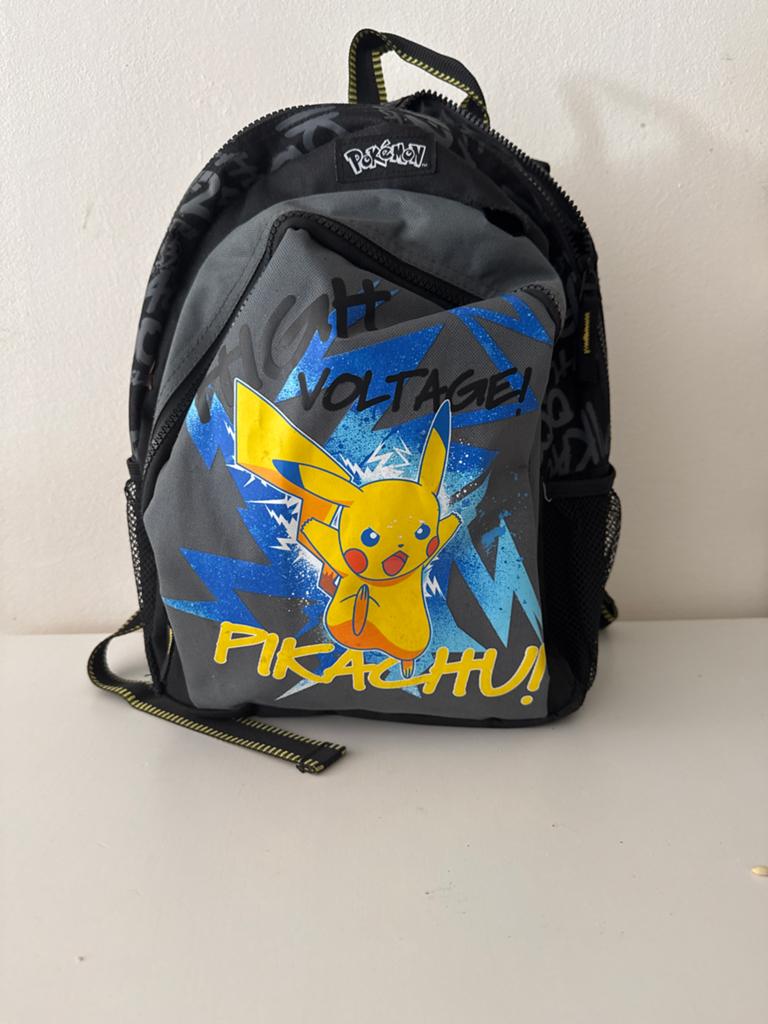Pikachu Rugzak - Stoere Pokémon Schooltas, Ophalen of Verzenden, Gebruikt, Grijs, Overige merken