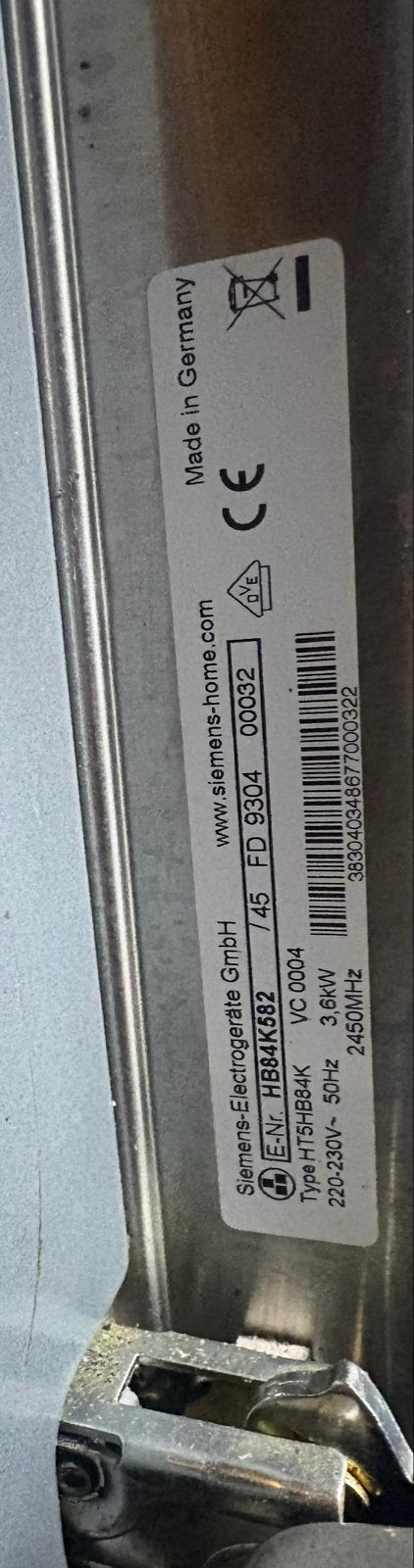 Siemens Combi-oven H75HBB4K - studioLine - Zo goed als nieuw, Witgoed en Apparatuur, Ophalen, 45 tot 50 cm, Gebruikt, Hete lucht